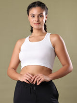 RIPPED CROP TOP WHITE