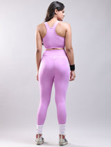 ACTIVE WEAR GYM CO ORDS BRIGHT LILAC
