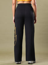 WOMEN BAGGY FLAME JOGGER BLACK