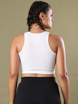 RIPPED CROP TOP WHITE