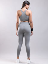 ACTIVE WEAR GYM CO ORDS SMOKE GREY