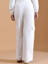 Women Broad Leg Side Pocket Jogger