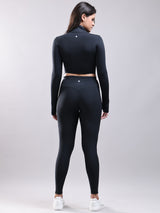 ACTIVE WEAR GYM CO ORDS BLACK