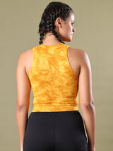 DRAWSTRING CROP TOP YELLOW