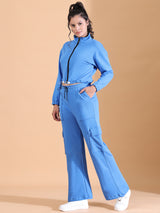 ACTIVE WEAR CASUAL CO ORDS AZURE BLUE