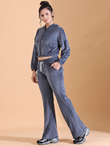 LUXE VELVET SLATE GREY CO ORDS