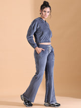 LUXE VELVET SLATE GREY CO ORDS