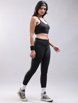 ACTIVE WEAR GYM CO ORDS BLACK