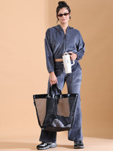 LUXE VELVET SLATE GREY CO ORDS