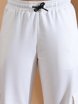 Women Broad Leg Side Pocket Jogger