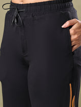 WOMEN BAGGY FLAME JOGGER BLACK