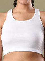 RIPPED CROP TOP WHITE