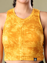 DRAWSTRING CROP TOP YELLOW