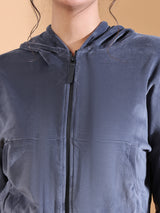 LUXE VELVET SLATE GREY CO ORDS