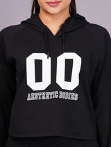 Women Black Printed Co-Ords