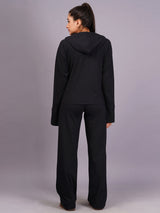 Women Black Printed Co-Ords