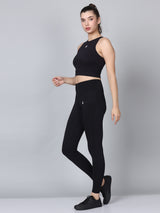 Black Tight Fit Sport Bra Co-Ords