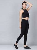 Black Tight Fit Sport Bra Co-Ords