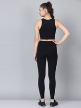 Black Tight Fit Sport Bra Co-Ords