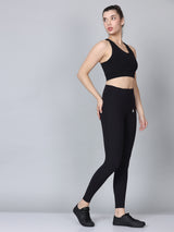 Black Snug Fit GYM Co-ords