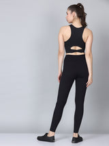 Black Snug Fit GYM Co-ords