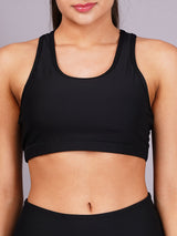 Black Ripped Active wear Gym Co-Ords