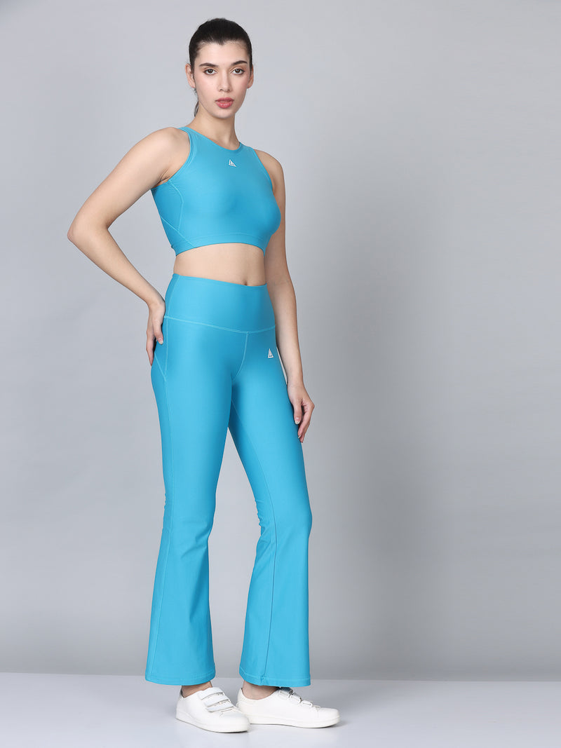 Women Flared Pant GYM Co-Ords