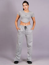 Women Grey Slit Co-Ord