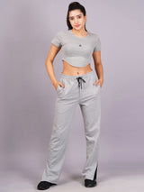 Women Grey Slit Co-Ord