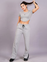 Women Grey Slit Co-Ord