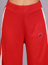 Women Red Buttoned pants