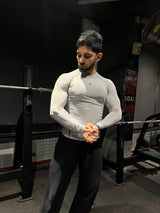 Core Compression T-Shirt Full sleeve Grey