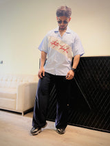 Aesthetic Bolddrop Oversized Graphic Shirt – Sky Blue