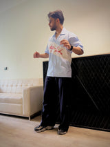 Aesthetic Bolddrop Oversized Graphic Shirt – Sky Blue