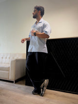 Aesthetic Bolddrop Oversized Graphic Shirt – Sky Blue