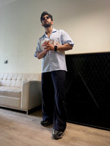 Aesthetic Bolddrop Oversized Graphic Shirt – Sky Blue