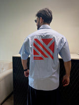 Aesthetic Bolddrop Oversized Graphic Shirt – Sky Blue