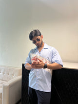 Aesthetic Bolddrop Oversized Graphic Shirt – Sky Blue