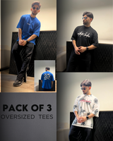 Men’s T-Shirt -Pack of 3 Over Sized T