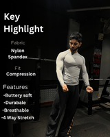 Core Compression T-Shirt Full sleeve Grey