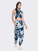 TIE DYE CO ORDS SET(JOGGER) - NAVY