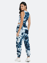 TIE DYE CO ORDS SET(JOGGER) - NAVY