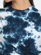 TIE DYE CO ORDS SET(JOGGER) - NAVY