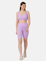 WOMEN'S BIKER CO ORDS-LAVENDER