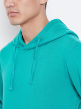 Solid Hoodie Jacket - Sea Green