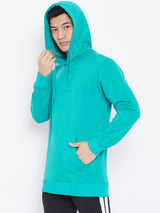 Solid Hoodie Jacket - Sea Green