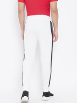 Men’s Solid Joggers-White