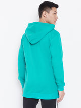Solid Hoodie Jacket - Sea Green