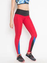 Women’s Solid Legging (Red)