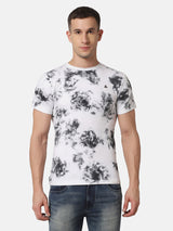 MEN'S TIE DYE T-SHIRT BLACK & WHITE